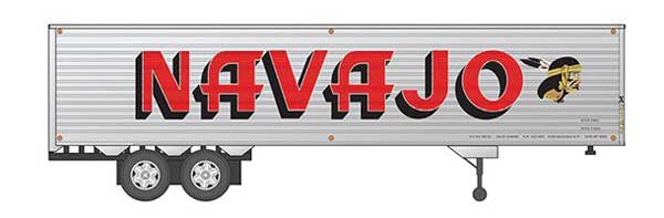 Rapido Trains HO 40' Fruehauf Fluted Side V-Van Trailer-Navajo 3 - RPI403045