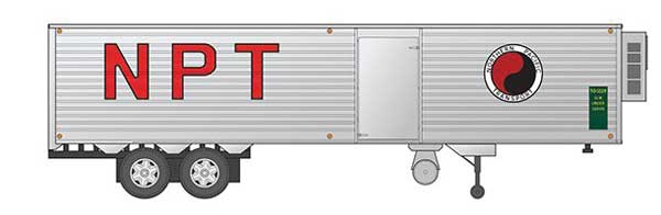 Rapido Trains HO 40' Fruehauf Fluted Side V-Van Trailer, NP #1 - RPI403046