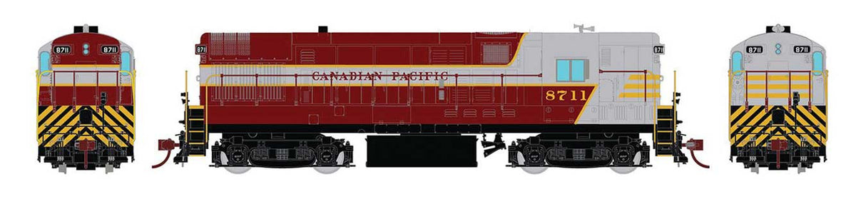 Rapido Trains HO FM H16-44 Phase III - Sound and DCC -- Canadian Pacific 8710 (maroon, gray, Block Lettering)