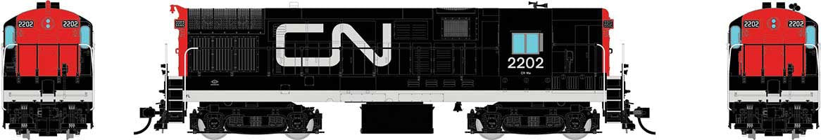 Rapido Trains HO FM H16-44 - Sound and DCC -- Canadian National 2205 (black, white, red, Noodle Logo)