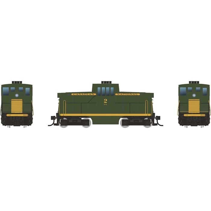Rapido HO GE 44-Tonner - Sound and DCC -- Canadian National #2 (green, yellow)