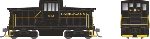 Rapido Trains HO GE 44-Tonner - Sound and DCC -- Delaware, Lackawanna, & Western #53 (black)