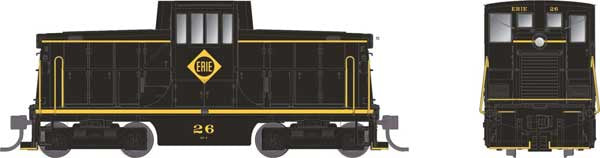 Rapido Trains HO GE 44-Tonner - Sound and DCC -- Erie #26 (black, yellow)