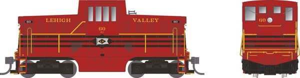 Rapido Trains HO GE 44-Tonner - Sound and DCC -- Lehigh Valley #61 (Cornell Red, black)