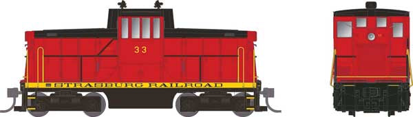 Rapido Trains HO GE 44-Tonner - Sound and DCC -- Strasburg Railroad #1 (red, black)