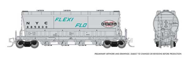 Rapido Trains N Flexi Flo Hopper Early NYC As Delivered - RPI533002A