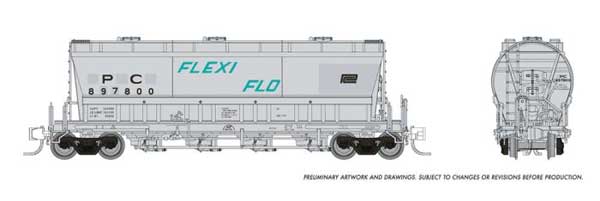 Rapido Trains N Flexi Flo Hopper Early PC Ex-NYC Patchout - RPI533005A