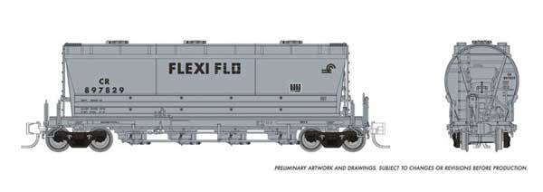 Rapido Trains N Flexi Flo Hopper Late CR FF Repaint - RPI533006A