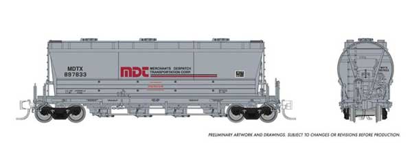 Rapido Trains N Flexi Flo Hopper Late MDTX Repaint - RPI533010A