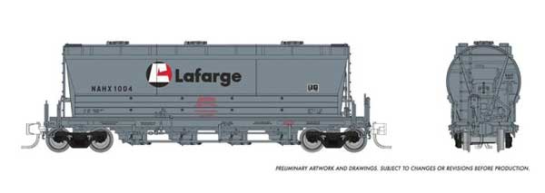 Rapido Trains N Flexi Flo Hopper Late NAHX Lafarge - RPI533011A