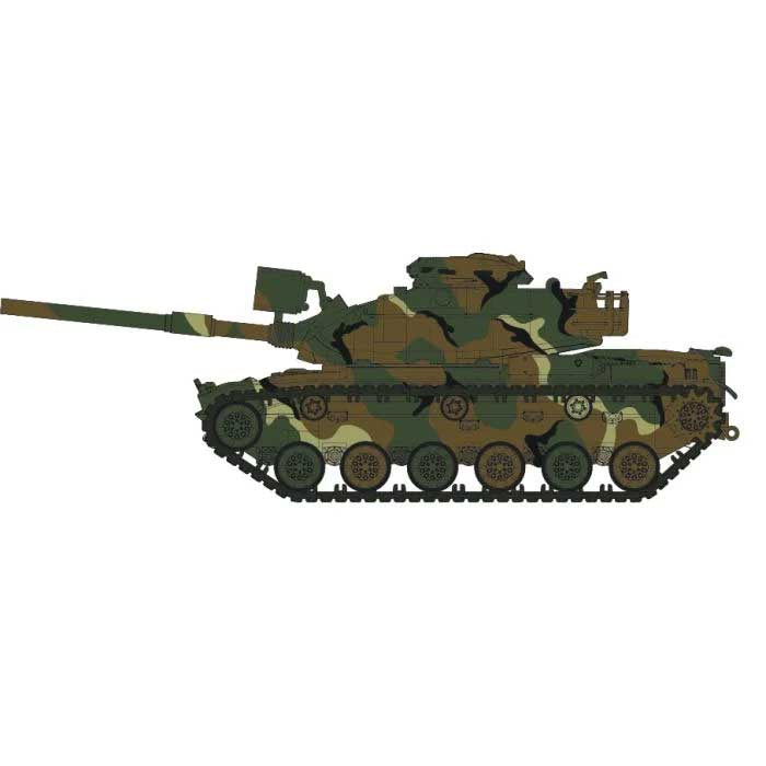 Rapido Trains HO M60A1 Tank - Assembled -- MERDC Winter (green camouflage)
