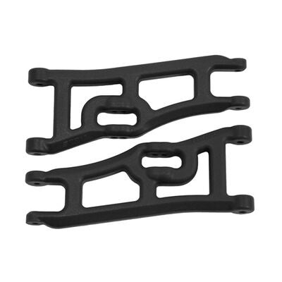 RPM Products Wide Front A-arms for the Traxxas e-Rustler & Stampede 2wd - Black - RPM70662