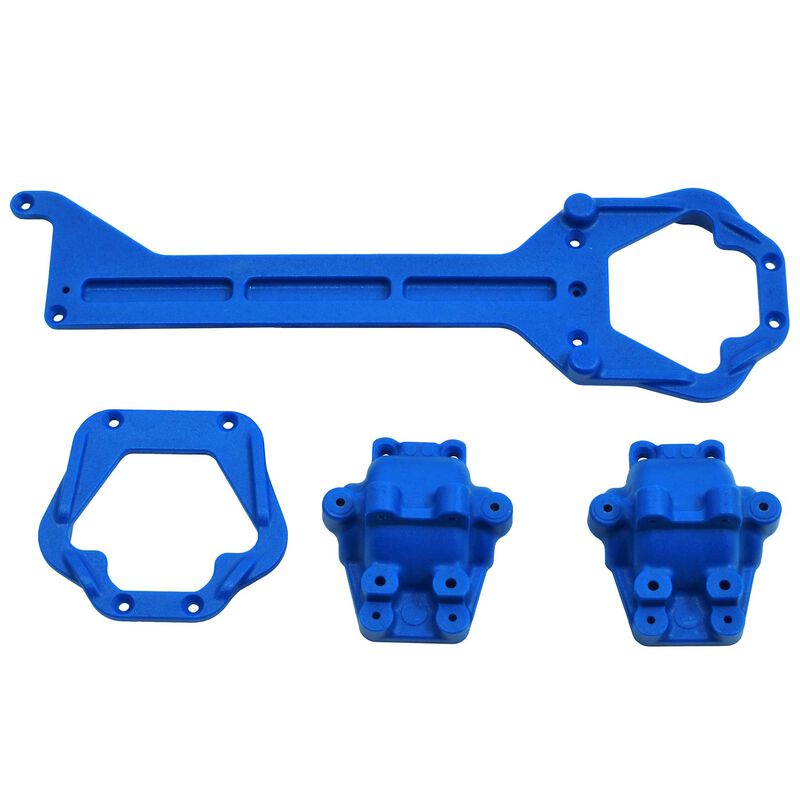 RPM Products Front and Rear Upper Chassis/Diff Covers, Blue - RPM70795