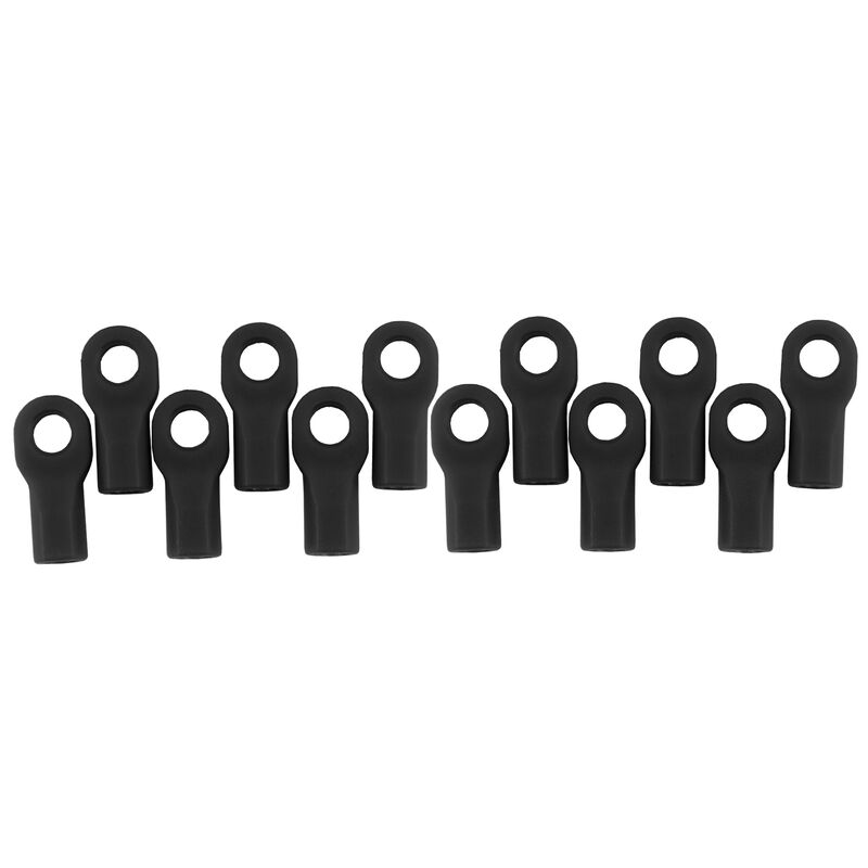 RPM Products Short Rod Ends (12), Black: TRA 1/10 - RPM80472