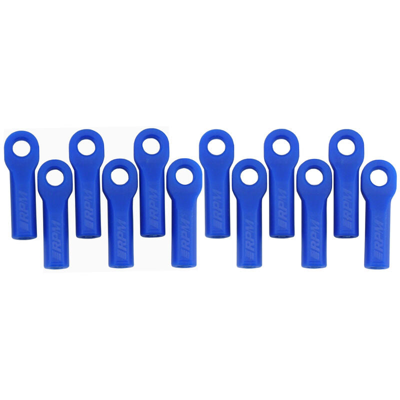 RPM Products Long Rod Ends (12), Blue: TRA 1/10,Rally - RPM80515
