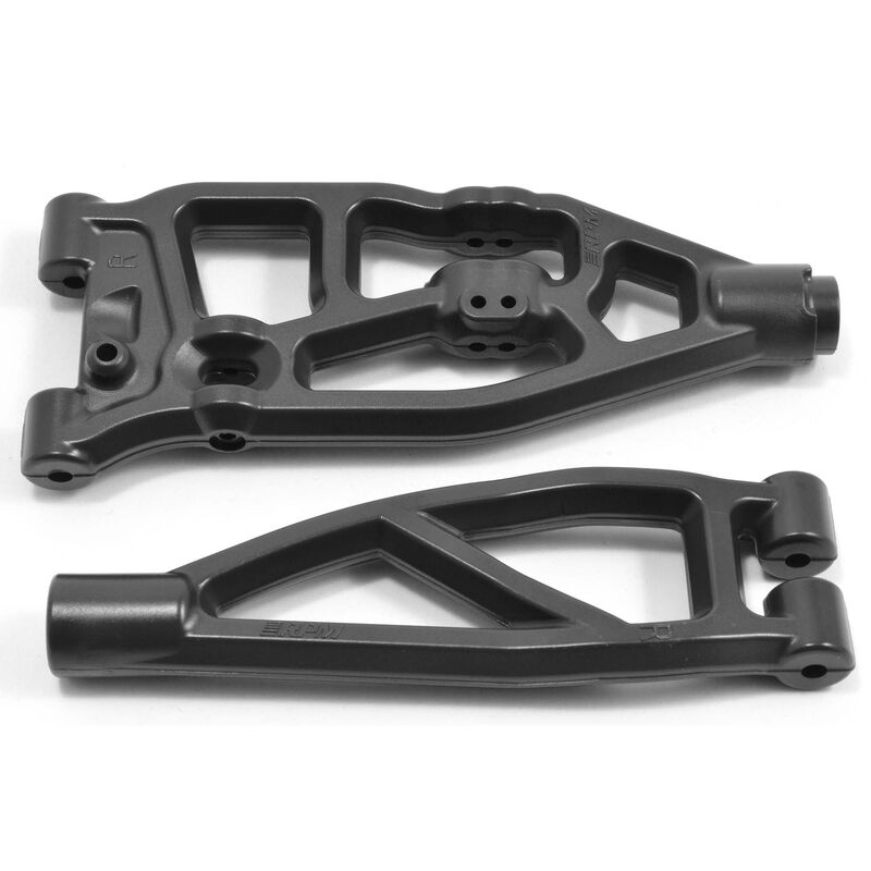 RPM Products Front Right A-arms for ARRMA 6S (V5 & EXB) Vehicles, Black - RPM81602