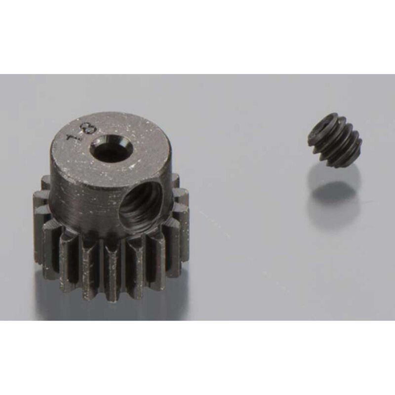 Robinson Racing Products Hard Blackened Steel Mini Pinion 2mm, .5 Mod 18T - RRP1818