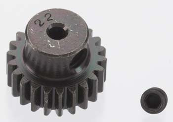 Robinson Racing .5 Mod Hardened Steel Mini Pinion (2mm Bore) - 22 Tooth