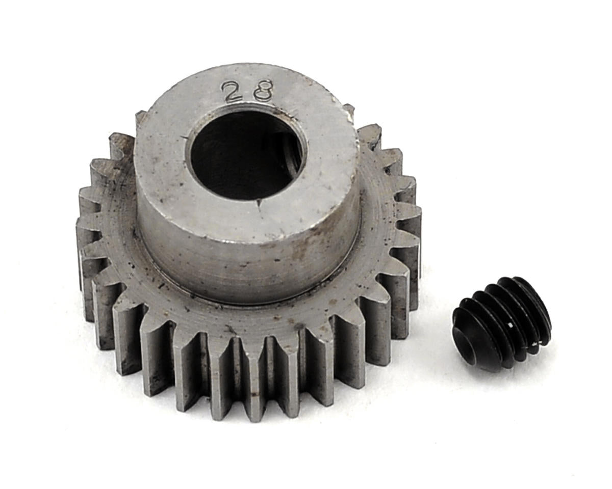 Robinson Racing Products Hard Steel Motor Pinion, 5mm bore / 48P / 28T - RRP2028