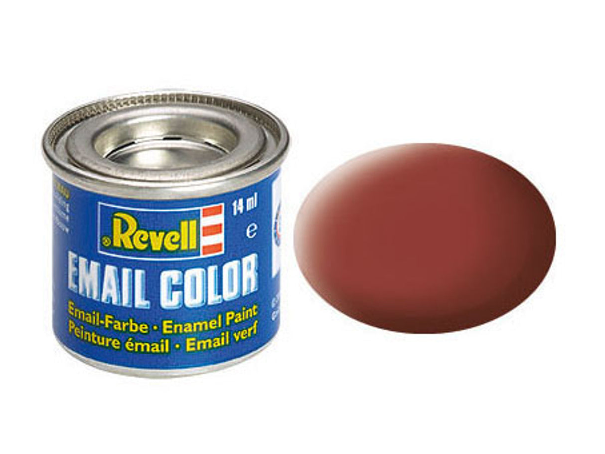 Revell of Germany 14ml Enamel Reddish Brown Mat Tinlets - RVL32137