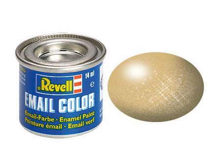 Revell of Germany 14ml Enamel Gold Metallic Tinlets - RVL32194