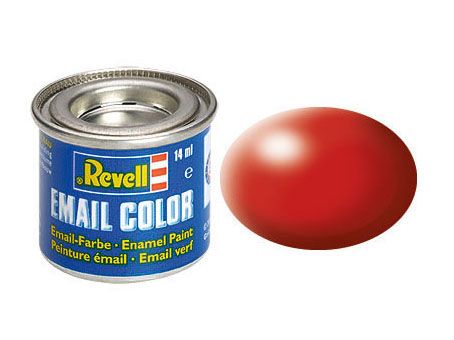 Revell of Germany 14ml Enamel Fiery Red Silk Tinlets - RVL32330