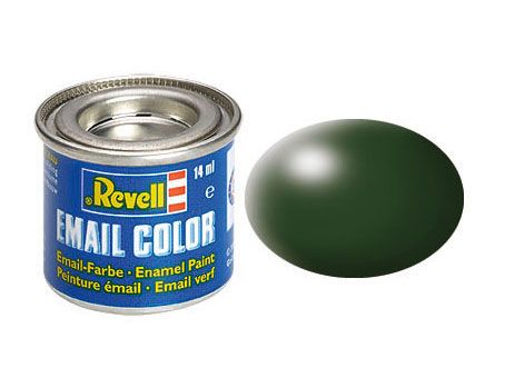 Revell of Germany 14ml Enamel Dark Green Silk Tinlets - RVL32363