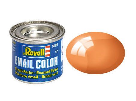 Revell of Germany 14ml Enamel Orange Clear Tinlets - RVL32730
