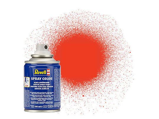Revell of Germany 100ml Acrylic Luminous Orange Mat Spray - RVL34125