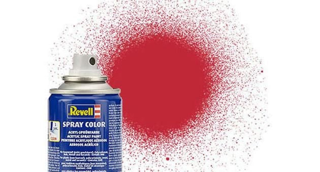 Revell of Germany 100ml Acrylic Carmine Red Mat Spray - RVL34136