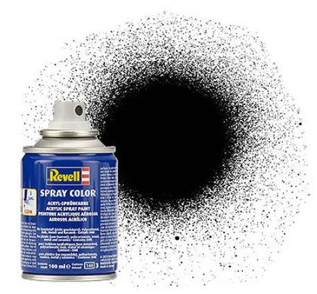 Revell of Germany 100ml Acrylic Black Silk Spray - RVL34302