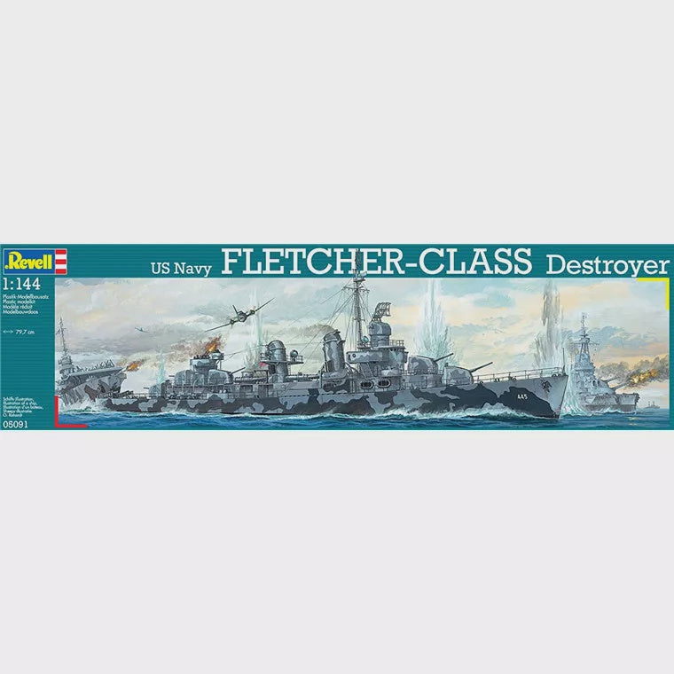 Revell 1:144 US Navy Fletcher Class Destroyer Plastic Model Kit