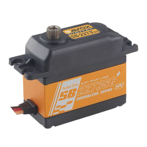 Savox High Voltage Brushless Digital Servo with Soft Start, 0.095sec / 388.8oz @ 7.4V - SAVSB2273SGP
