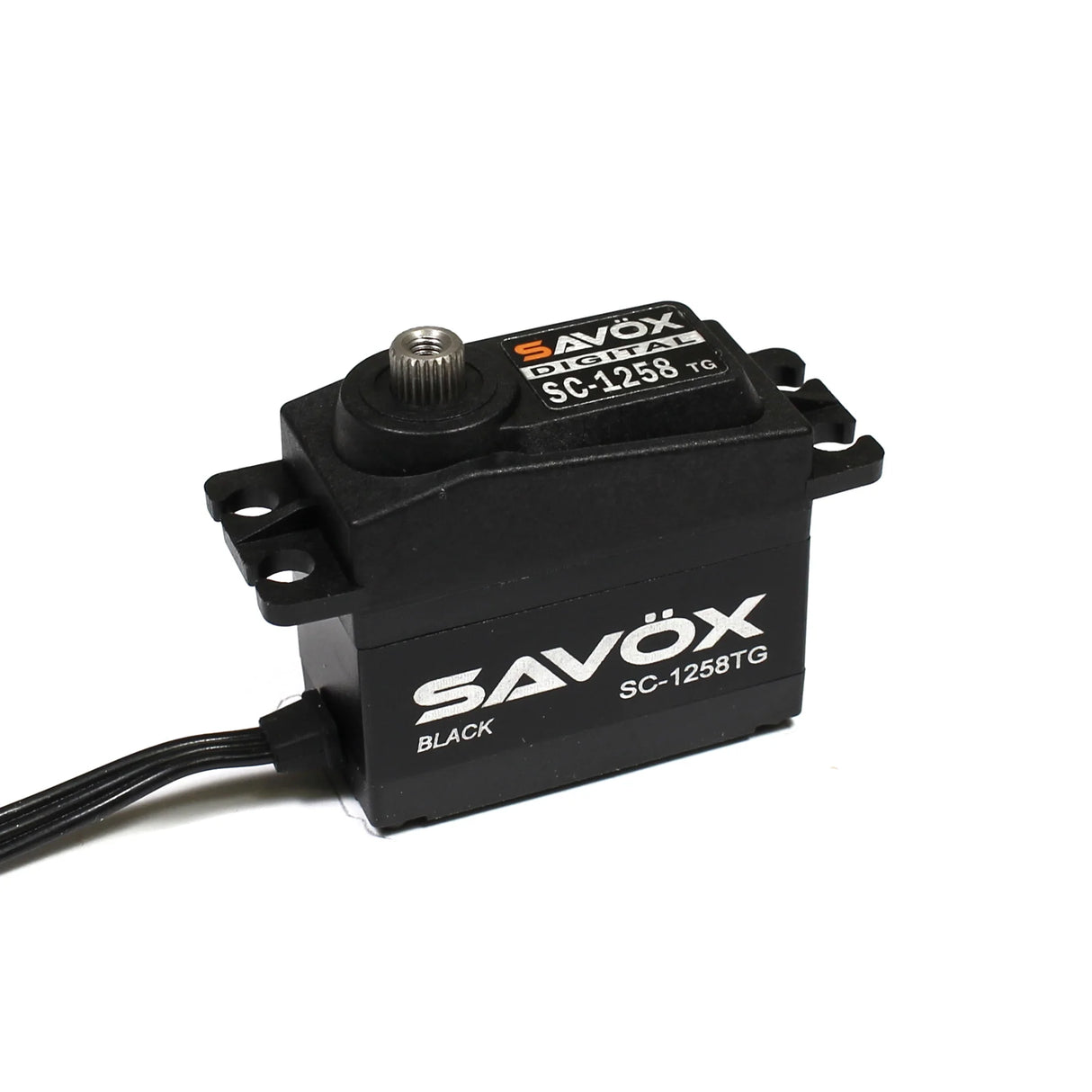 Savox Black Edition Standard Size Coreless Digital Servo 0.08sec / 166oz @ 6V - SAVSC1258TG-BE