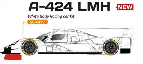 SCALEAUTO SC-6417 A-424 LM Hypercar White Racing Kit Anglewinder RT4