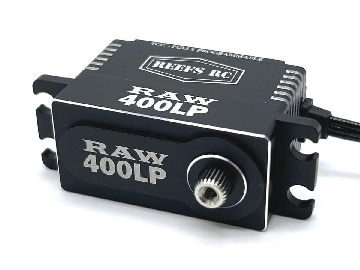 Reefs RC RAW 400 LP Black Fully Programmable Waterproof Servo - SEHREEFS137