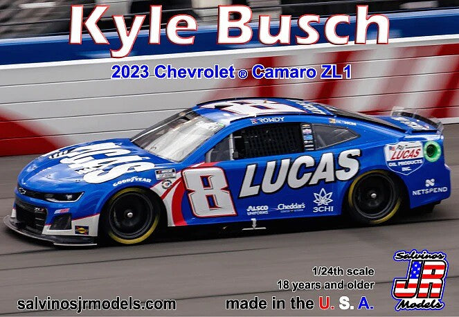 Richard Childress Racing Kyle Busch 2023 Camaro Lucas Oil - Plastic Model Kit