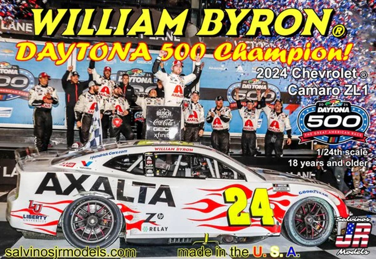 Hendrick Motorsports William Byron 2024 Camaro 500 Winner - Plastic Model Kit