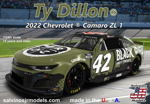 SALVINOS JR MODELS 1/24 2022 CAMARO TY DILLON - SJMPGC2022TDP