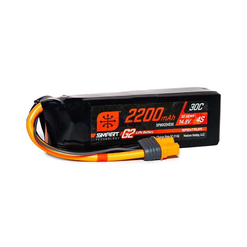 Spektrum 2200mAh 4S 14.8V Smart G2 LiPo 30C; IC3
