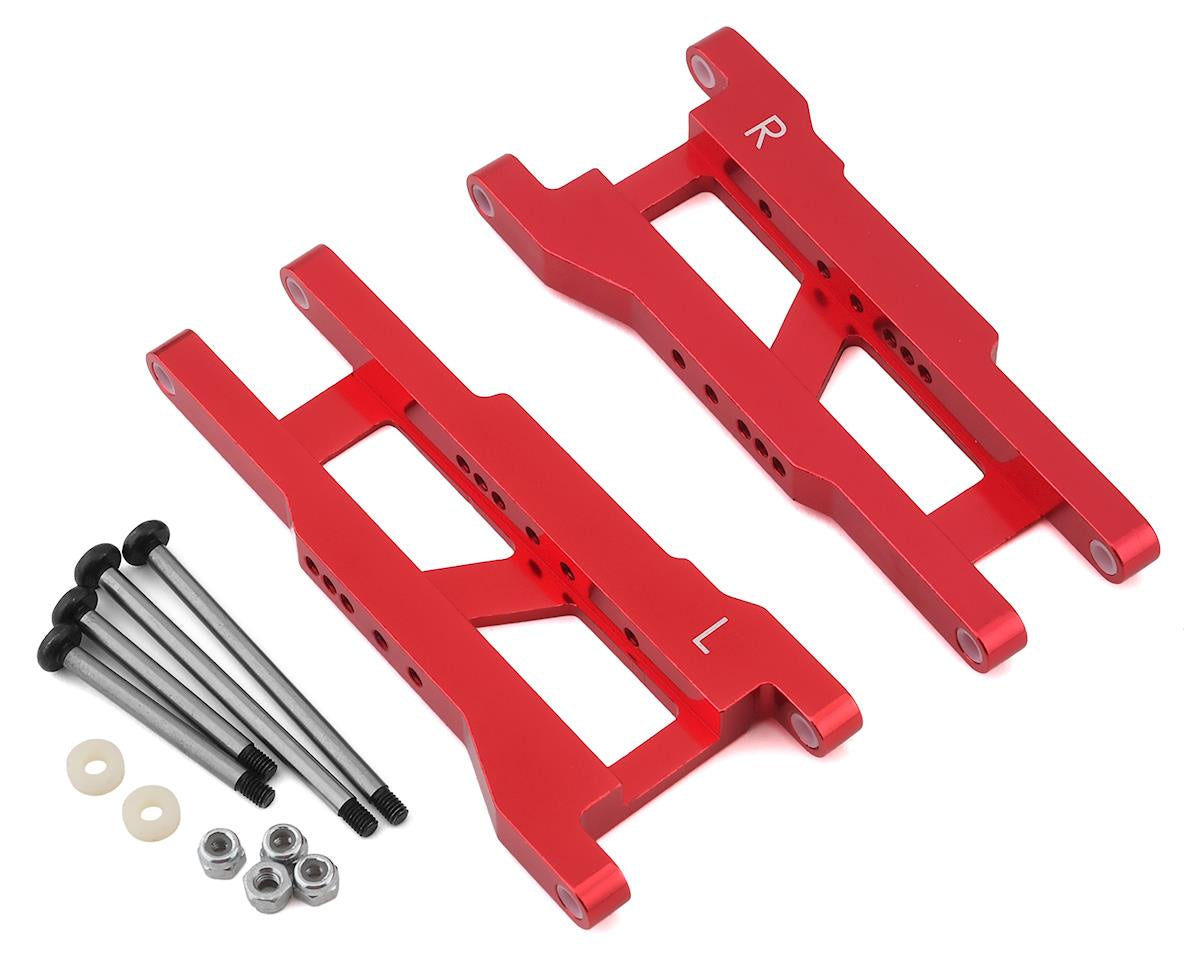 ST Racing Red Heavy Duty Rear Suspension Arm Kit w/ Lock-Nut Hinge-Pins, for Traxxas Rustler/Stampede - STRT355XR