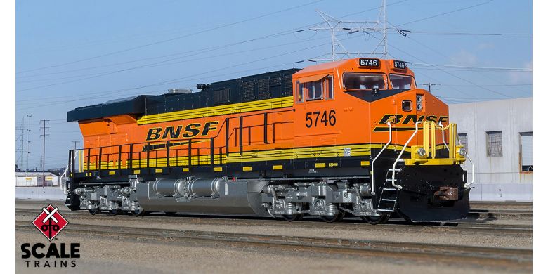 Scaletrains Operator HO Scale GE ES44C4 w/snd, BNSF/Heritage III #5746 - SXT11186