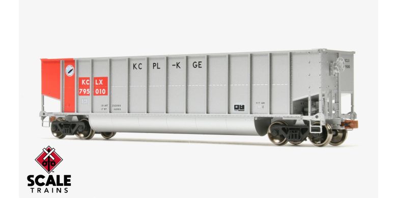 Scaletrains Operator HO Scale Bethgon Coal Gondola, Kansas City Power & Light/KCLX #795041 - SXT11463