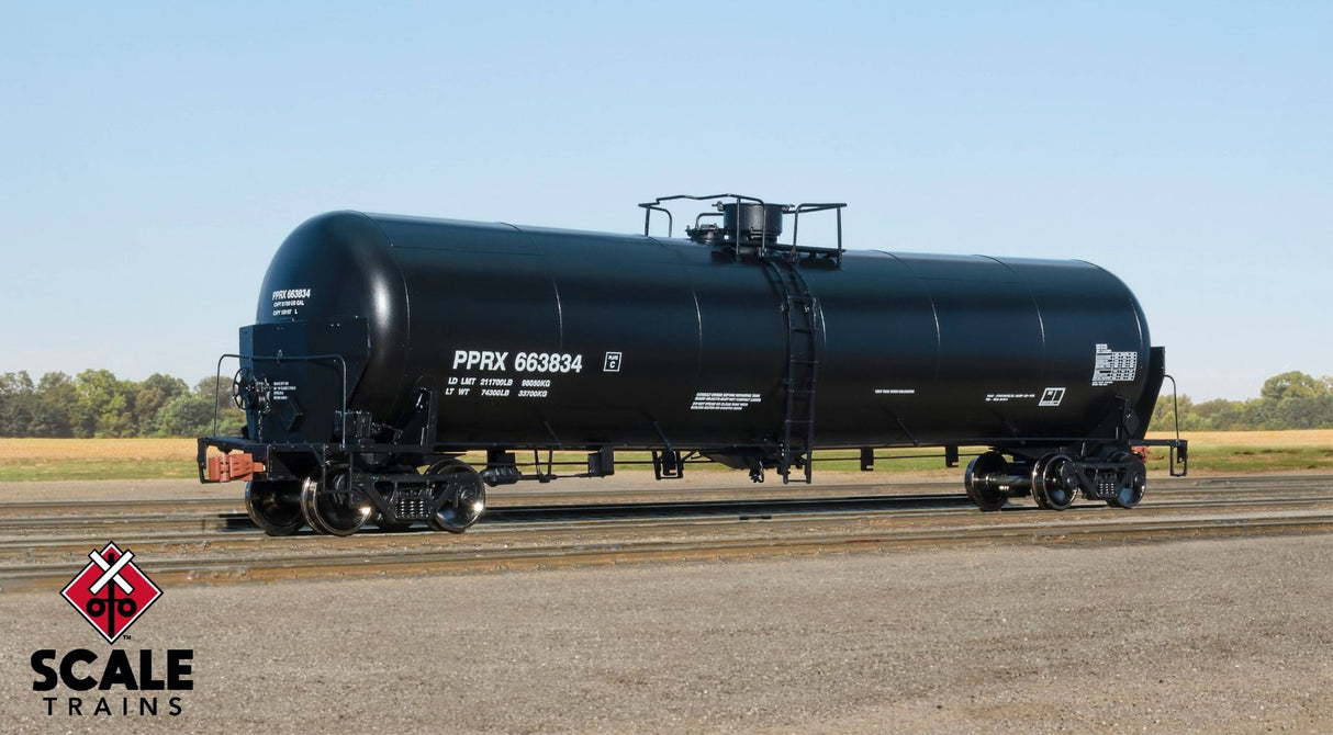 Operator HO Scale Trinity 31K Tank Car with Head Shields, PPRX #664122