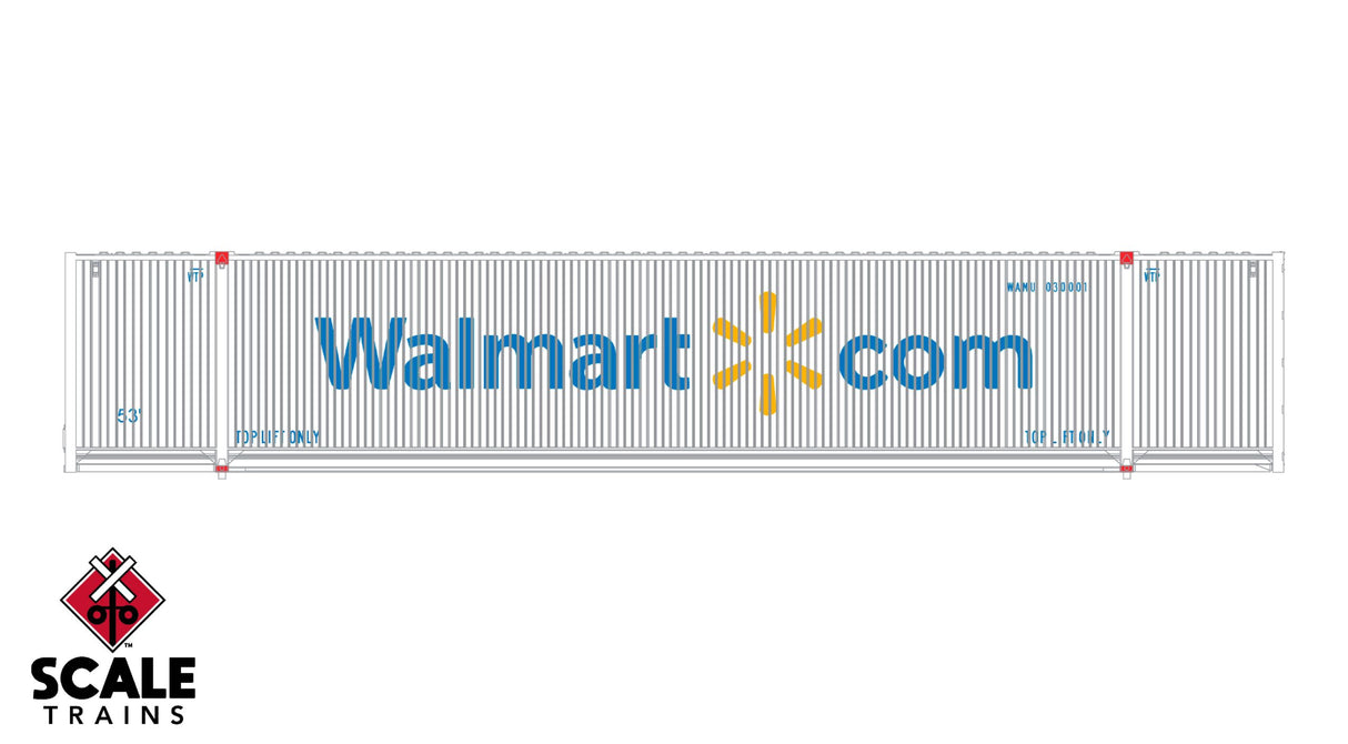 Scaletrains Operator N Scale CIMC 53 Corrugated Dry Container, WM / 30072 /