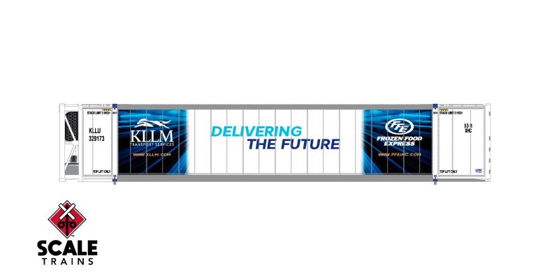 Operator HO Scale CIMC 53 Reefer Container w/sound, KLLM Transporters/KLLM / 329173 /