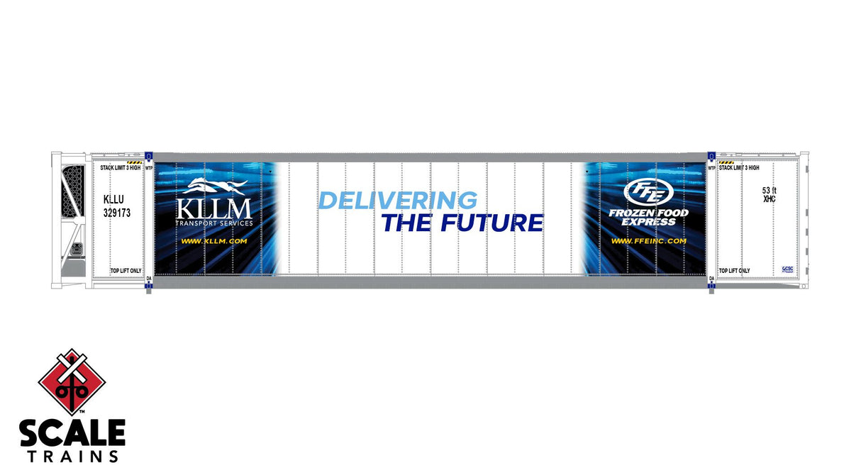 Operator N Scale CIMC 53' Reefer Container, KLLM Transporters/KLLM / 329476 /