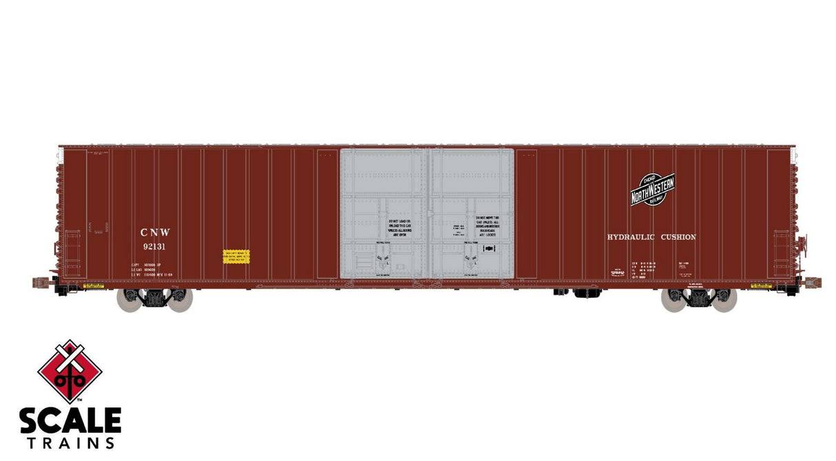 Operator HO Scale Thrall 86' High-Cube Double-Plug-Door Boxcar, Chicago & North Western/C&NW / 92131 /