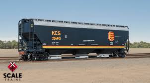 Operator HO Scale Gunderson 5188 Covered Hopper, Kansas City Southern/Belle #287269