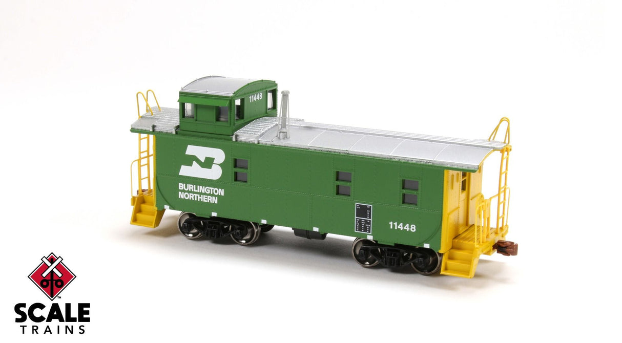 Kit Classics HO Scale Steel Cupola Caboose, Burlington Northern / 11454 /
